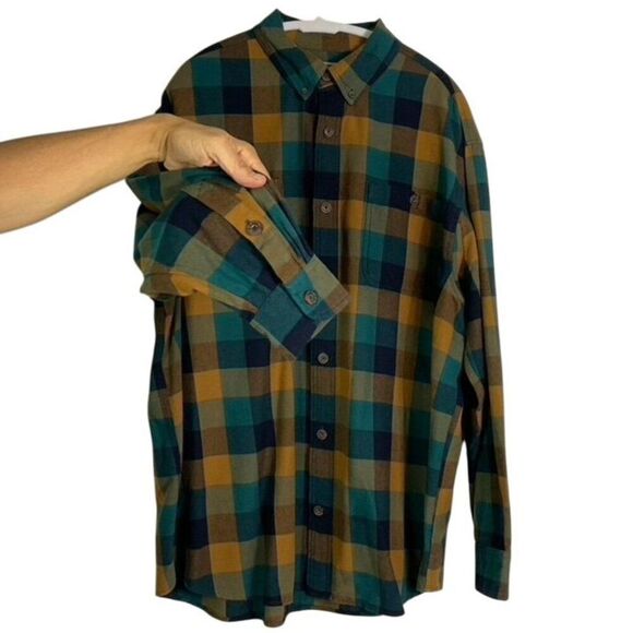 Duluth Trading Co. Men's Plaid Flannel Shacket Button-Up Long Sleeve Size XL - Picture 3 of 8